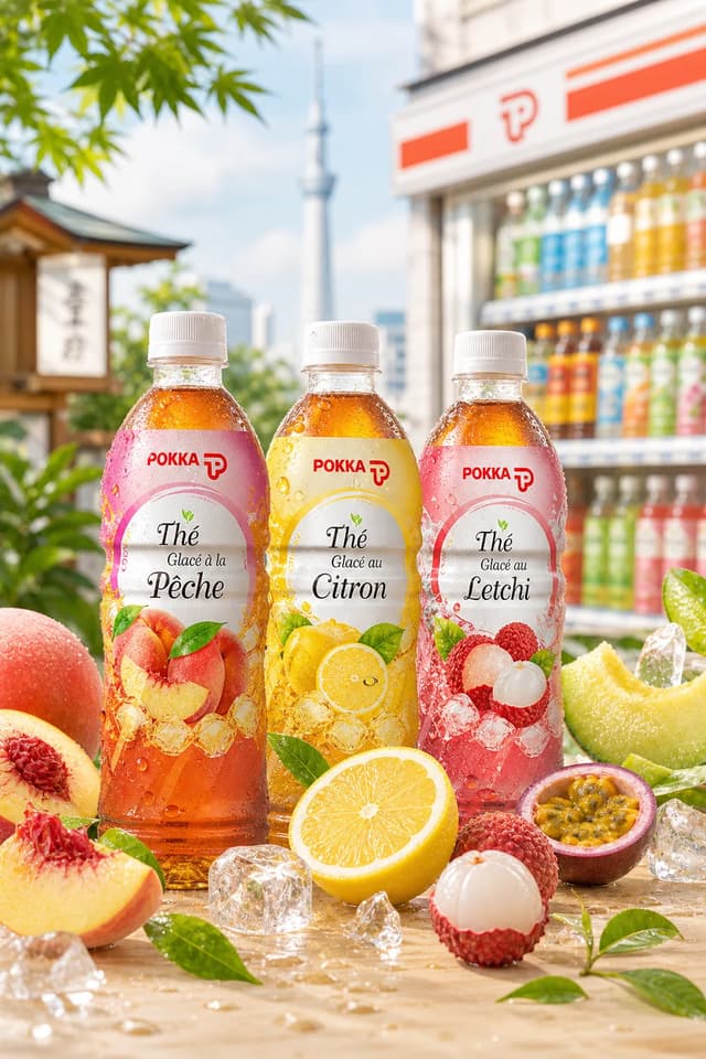 POKKA — Thés glacés japonais aux fruits