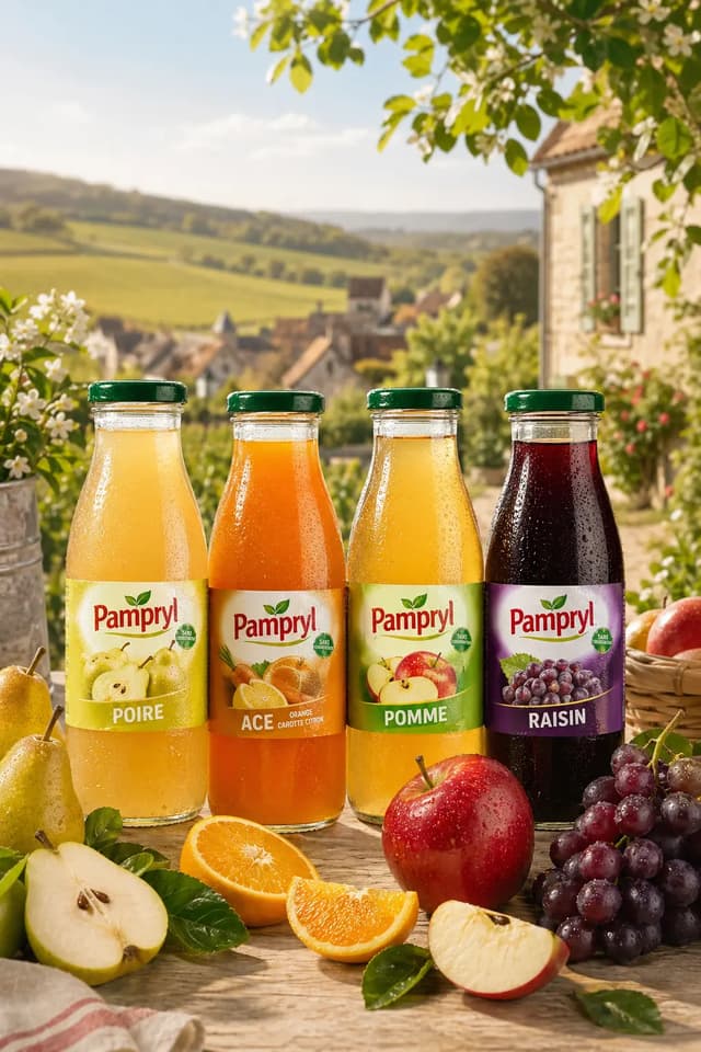 Jus de fruits Pampryl distribués par Chandra grossiste en Île-de-France