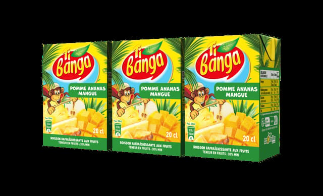 Pomme Ananas Mangue Banga 20cl — grossiste Chandra