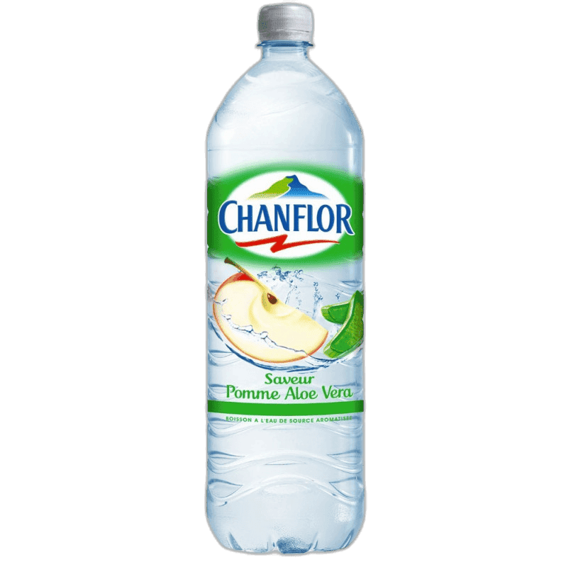 Eau aromatisée pomme aloe vera Chanflor 1.5L — grossiste Chandra