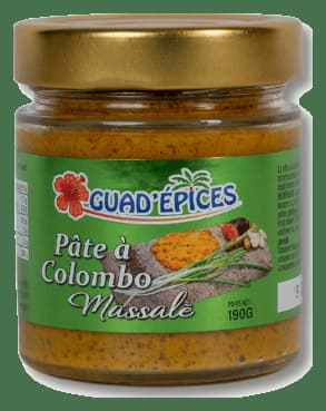 Pâte à colombo massalé fraîche Guad'Épices 190g — grossiste Chandra