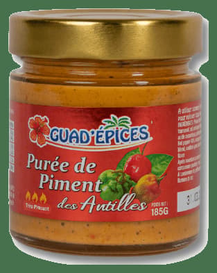 Purée de piment antillais Guad'Épices 185g — grossiste Chandra